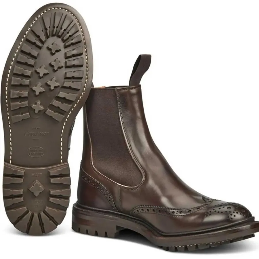 Tricker's TRICKER'S Henry Boots - Mens Commando Sole - Espresso