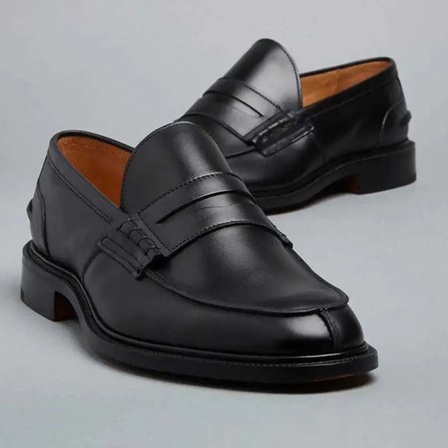 trickers_james_penny_loaf_4-2.webp Tricker's Tricker's James Penny Loafers - Mens Shoes - Black Calf