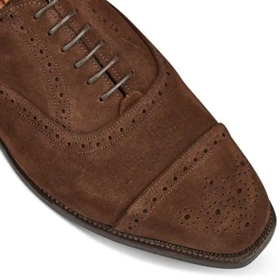 trickers_kensington_shoes_2.webp Tricker's TRICKER'S Kensington Shoes - Mens - Chocolate Repello Suede
