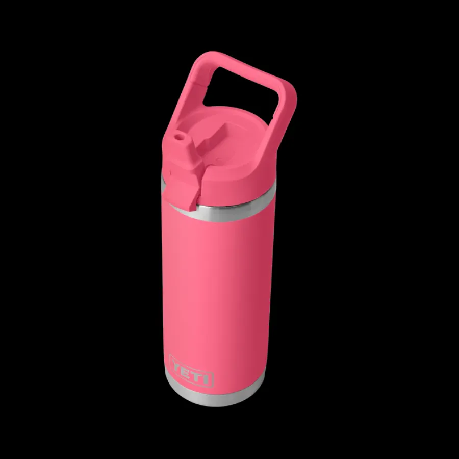 Women YETI Rambler 18 OZ (532ml) Bottle With Straw Cap - Tropical Pink